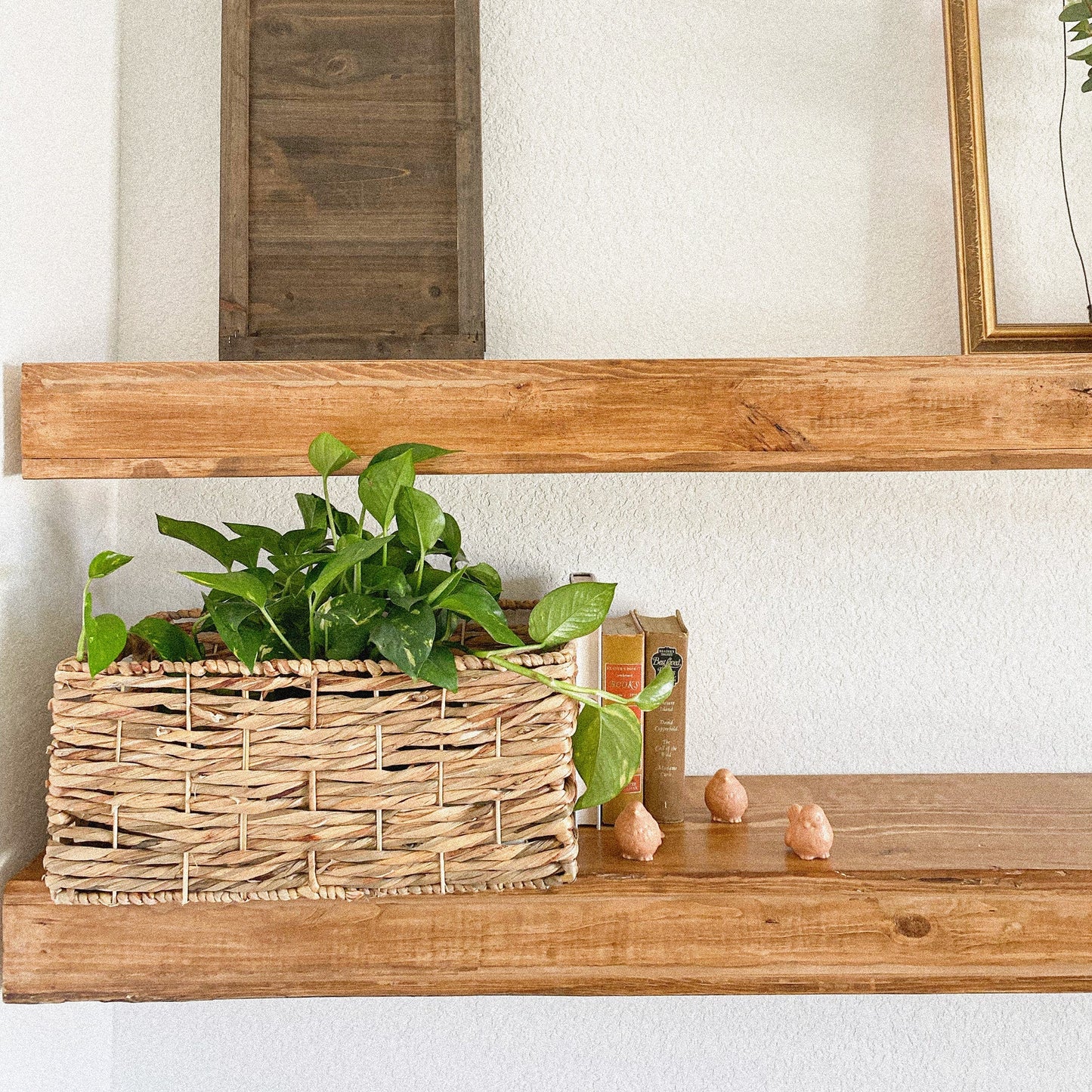Rectangular Water Hyacinth Basket, Set of 3