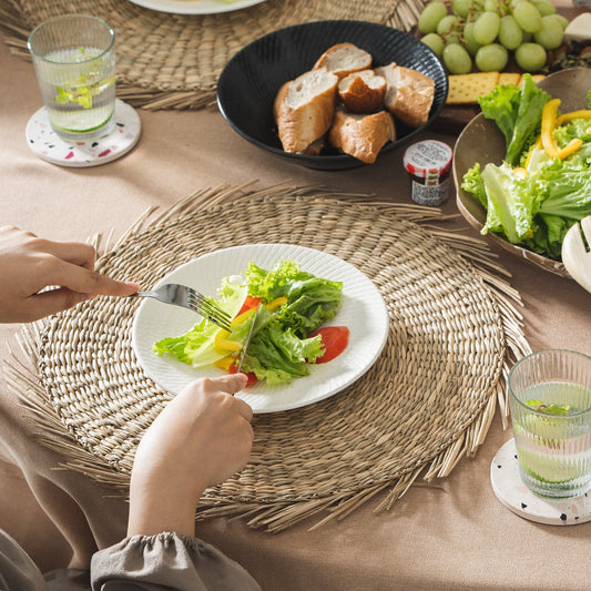 Round Sunburst Seagrass Placemat Set of 6