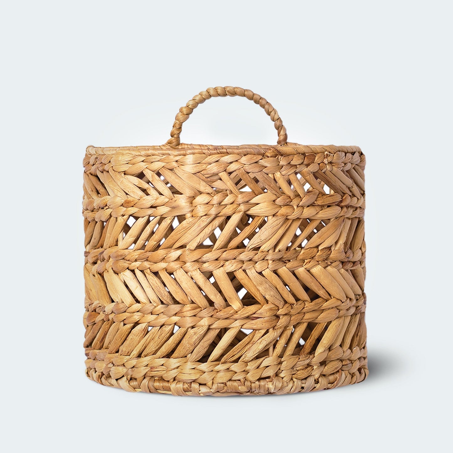 Water Hyacinth Wall Basket Decor With Handles